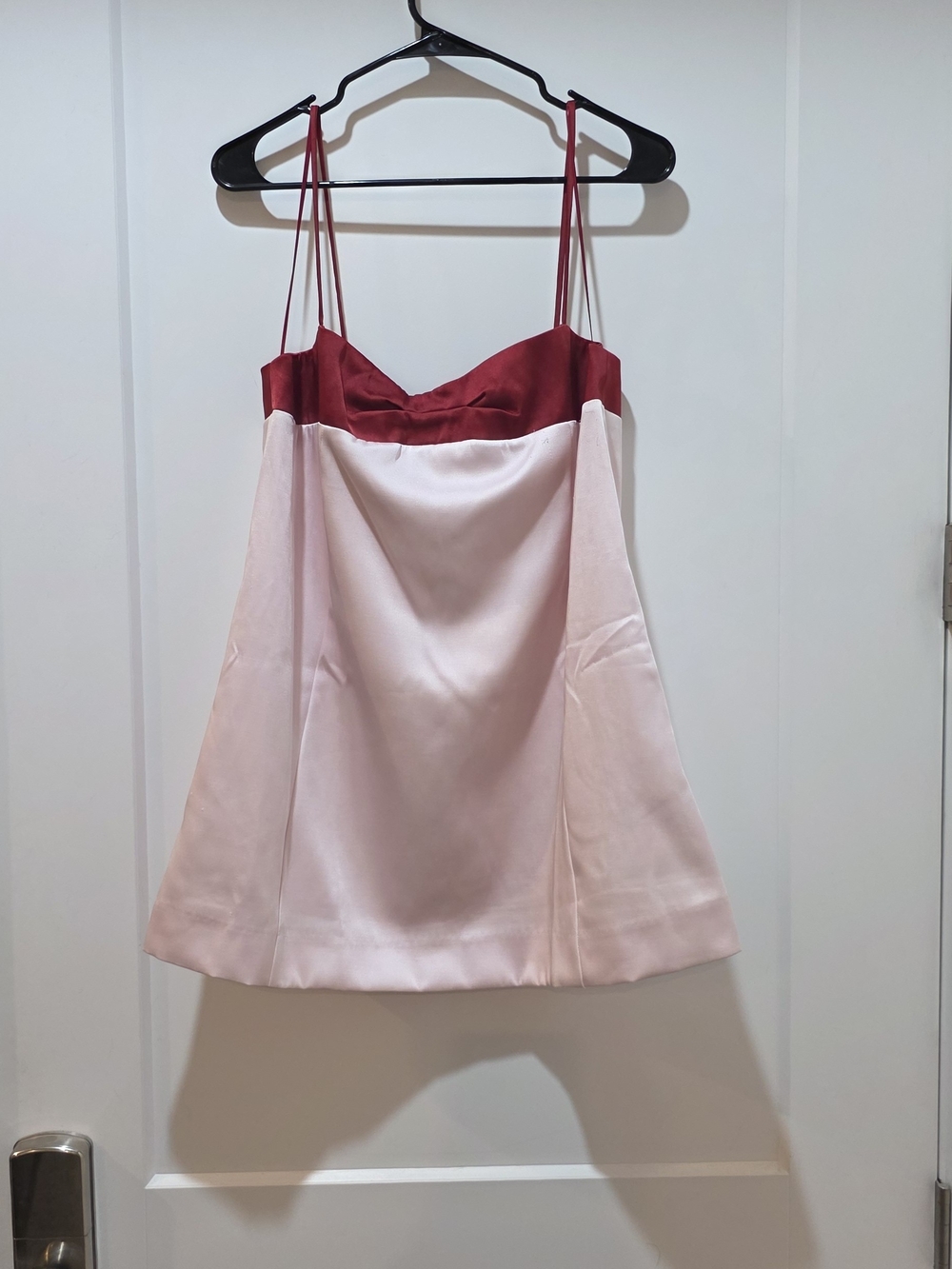 FP Movement by Free People Two-Tone Pink Satin Mini Slip Dress